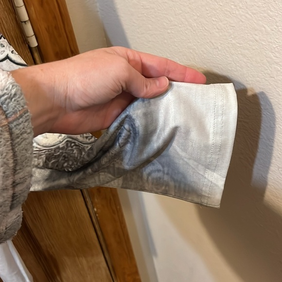 Multi Colored Paisley Ombré Patterned Blouse - Picture 3 of 5